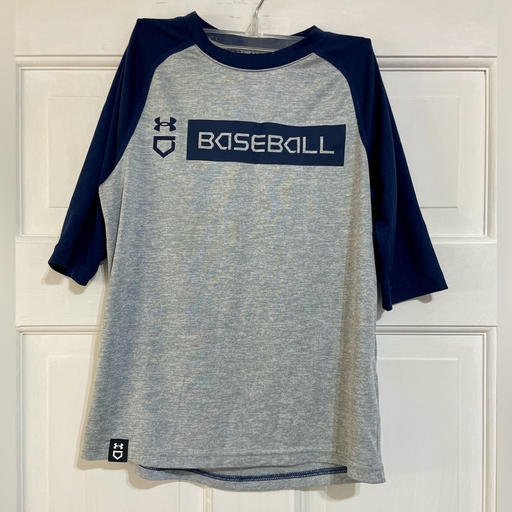 Under Armour Boys' YSM Utility Baseball 3/4 Sleeve Shirt